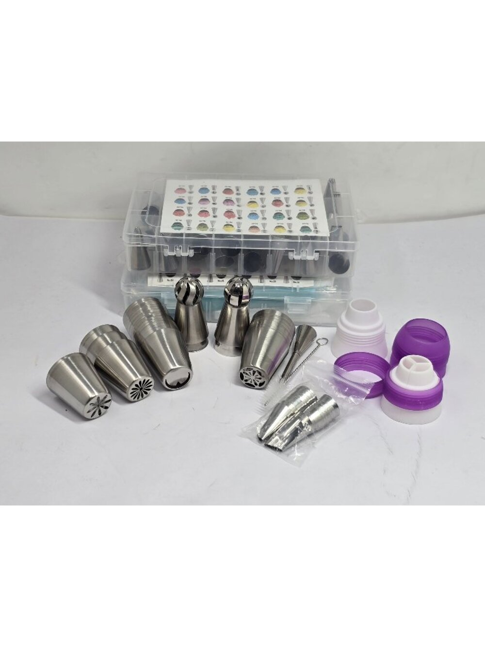 150+ Pc Cake Decorating Kit Russian Stainless Steel Tips Accessories Storage Box